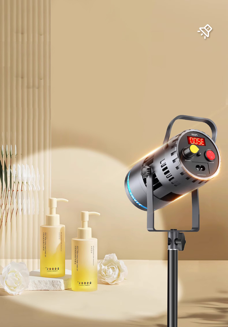 直播发丝补光灯主播头顶聚光射灯直播间背景氛围打光人像背后轮廓逆光拍照室内拍摄视频灯光40W双色调焦发丝灯