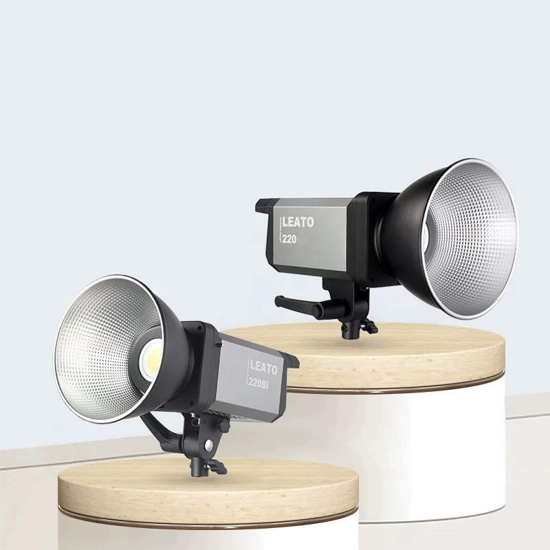 LEATO 220Bi 直播灯LED200W双色温补光灯柔光灯摄影灯直播间打光美妆带货娱乐主播影视灯美颜灯
