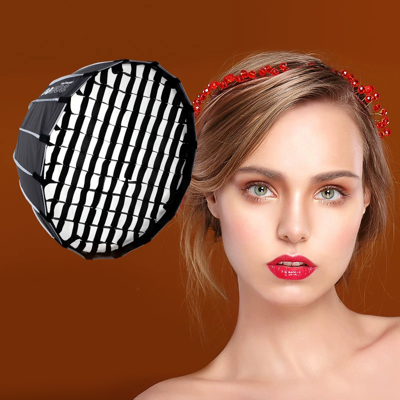 深口抛物线反光罩深抛罩 深抛 柔光箱控光附件柔光器具影棚专业快装罩子 70/90/120cm 柔光面光保荣口