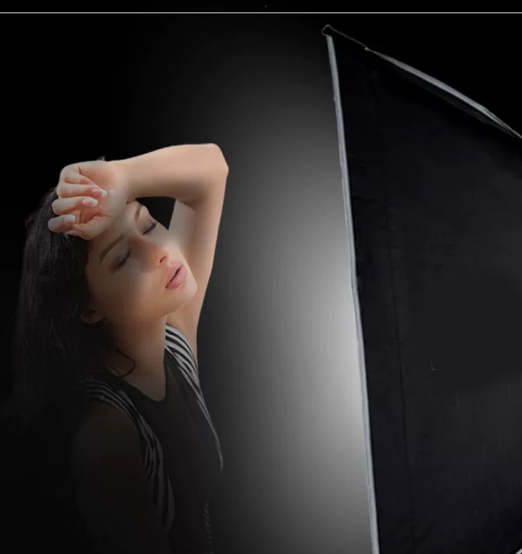 四角长条柔光箱6090 30120便携柔光箱快开快收户外柔光罩方形影视闪光灯宝荣人像轮廓补光柔光箱